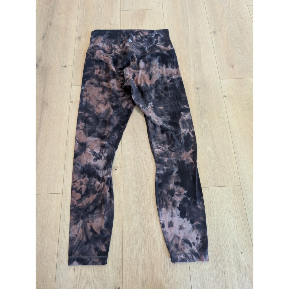Lululemon Align Pant 25" Diamond DyeDiamond Dye Graphite Grey Pink Pastel Sz 8